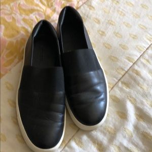 Women’s Vince leather slip on sneakers